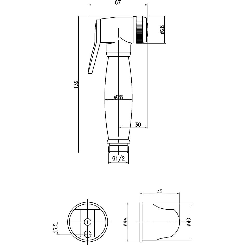 Комплект для биде Lemark, LM8087B