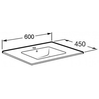 Раковина Roca Victroria Unik 60, 732782100Y