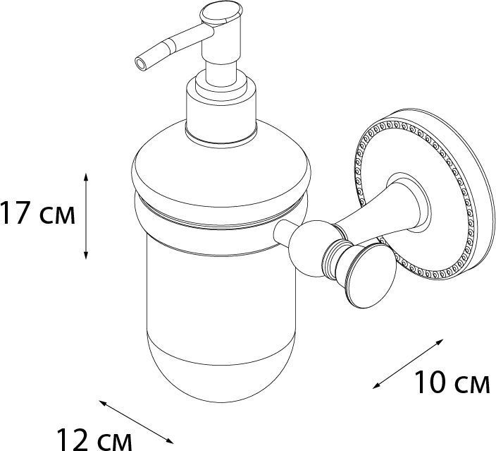 Дозатор для жидкого мыла Fixsen Adele, FX-55012