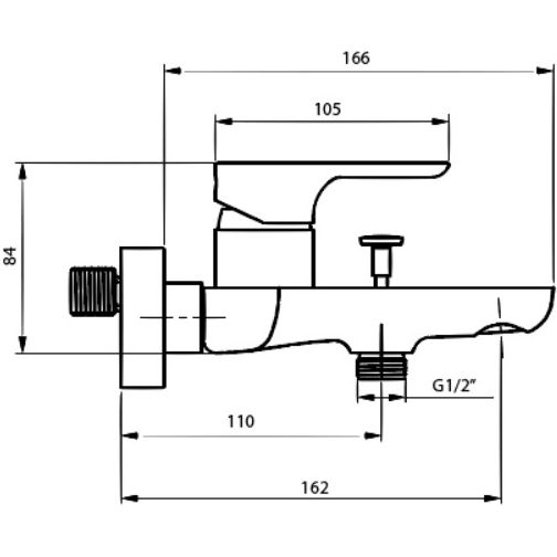 Смеситель для ванны Ahti Sipoo White, SB405001