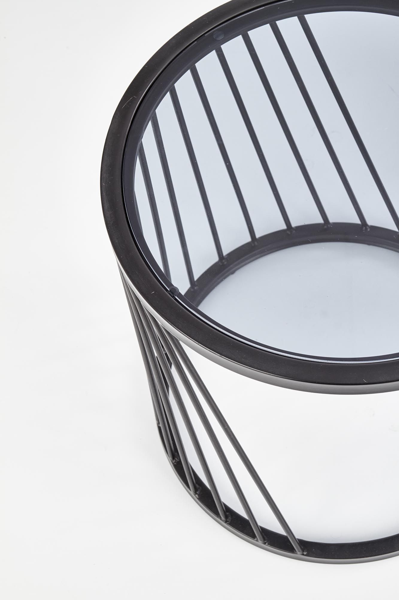 Комплект Halmar Antilla (2 стола журнальных) дымчатый/черный, V-CH-ANTILLA-LAW