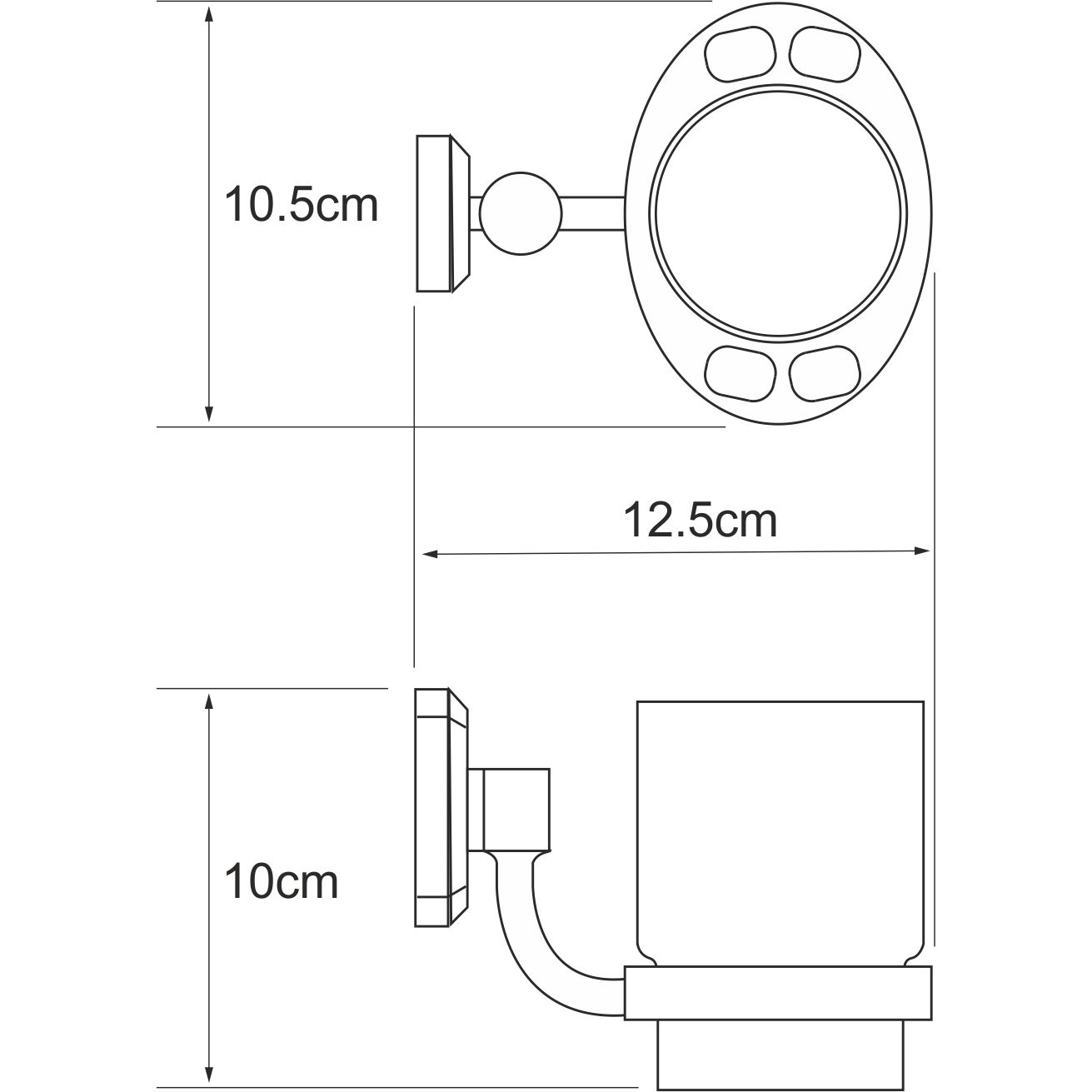 Подстаканник одинарный WasserKRAFT Oder, K-3028