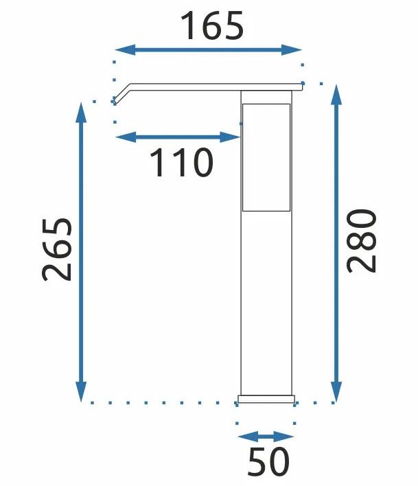 Смеситель для умывальника высокий Rea Kent Chrome, REA-B8011