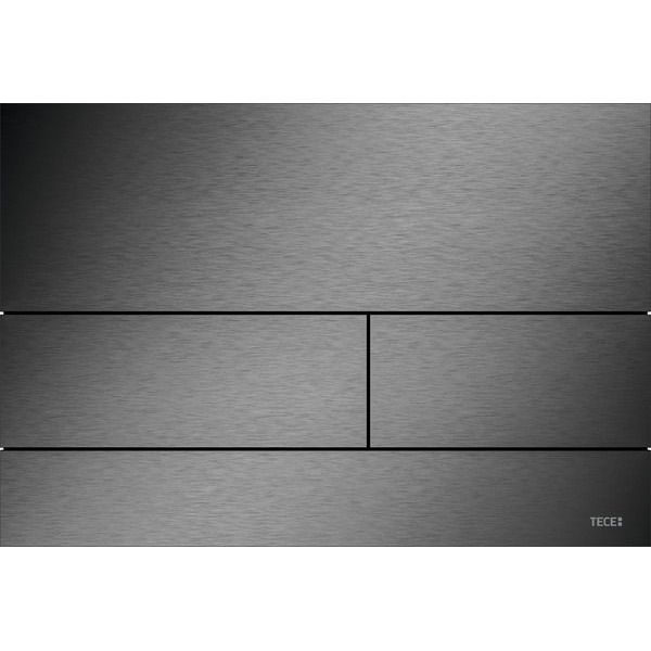 Металлическая кнопка смыва унитаза TECEsquare, сатин, черный хром, 9240836