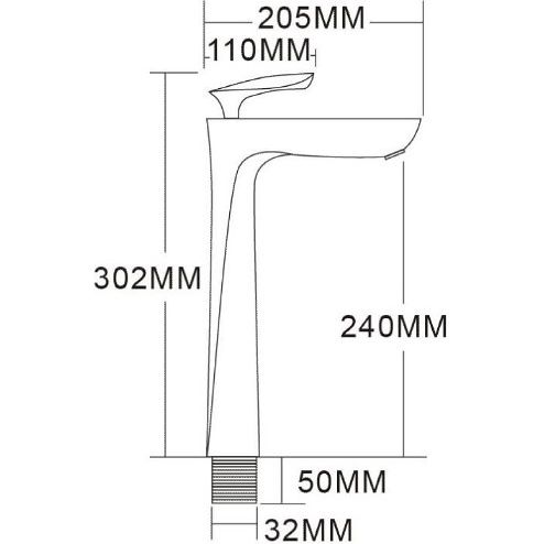 Смеситель для умывальника Vivi Felice 9025B
