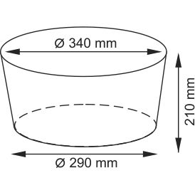 Плетеная корзина с крышкой WasserKRAFT Donau, WB-530-L