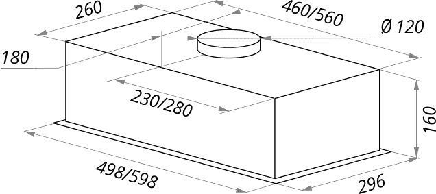Кухонная вытяжка Maunfeld Crosby Light C 60 черный