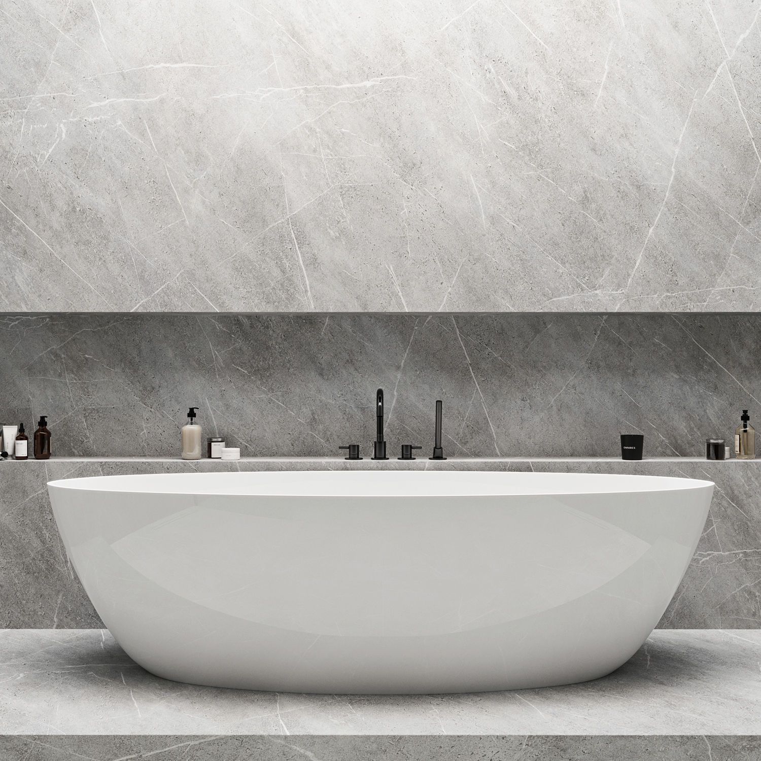 Смеситель для ванны на 4 отверстия Omnires Y, Y1232BL