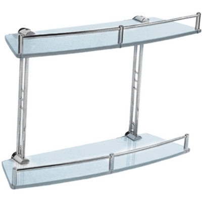 Полка 2-х ярусная 52x16 стекло Ledeme L1920-2