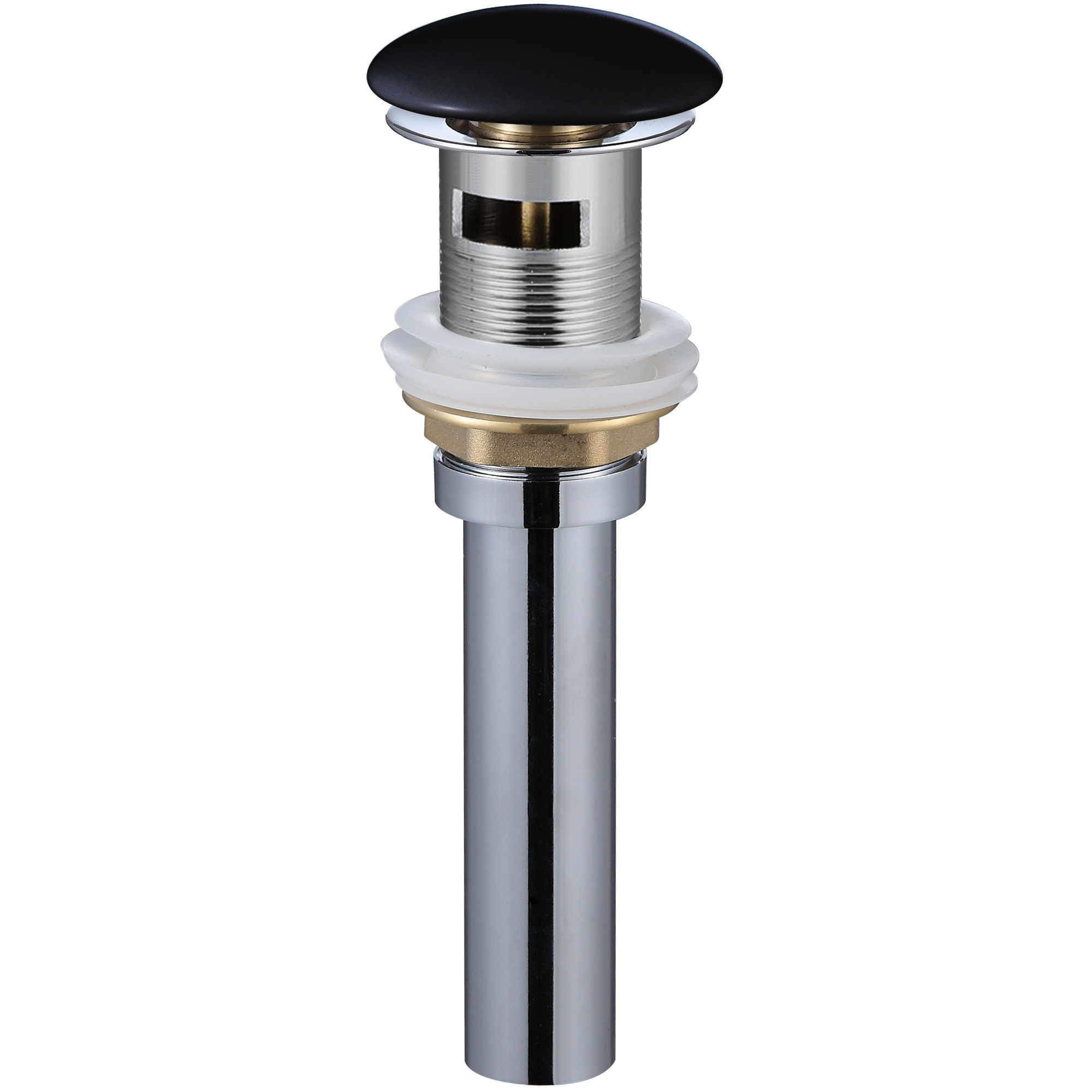 Донный клапан для раковины WeltWasser WW PP MT-BL черный матовый