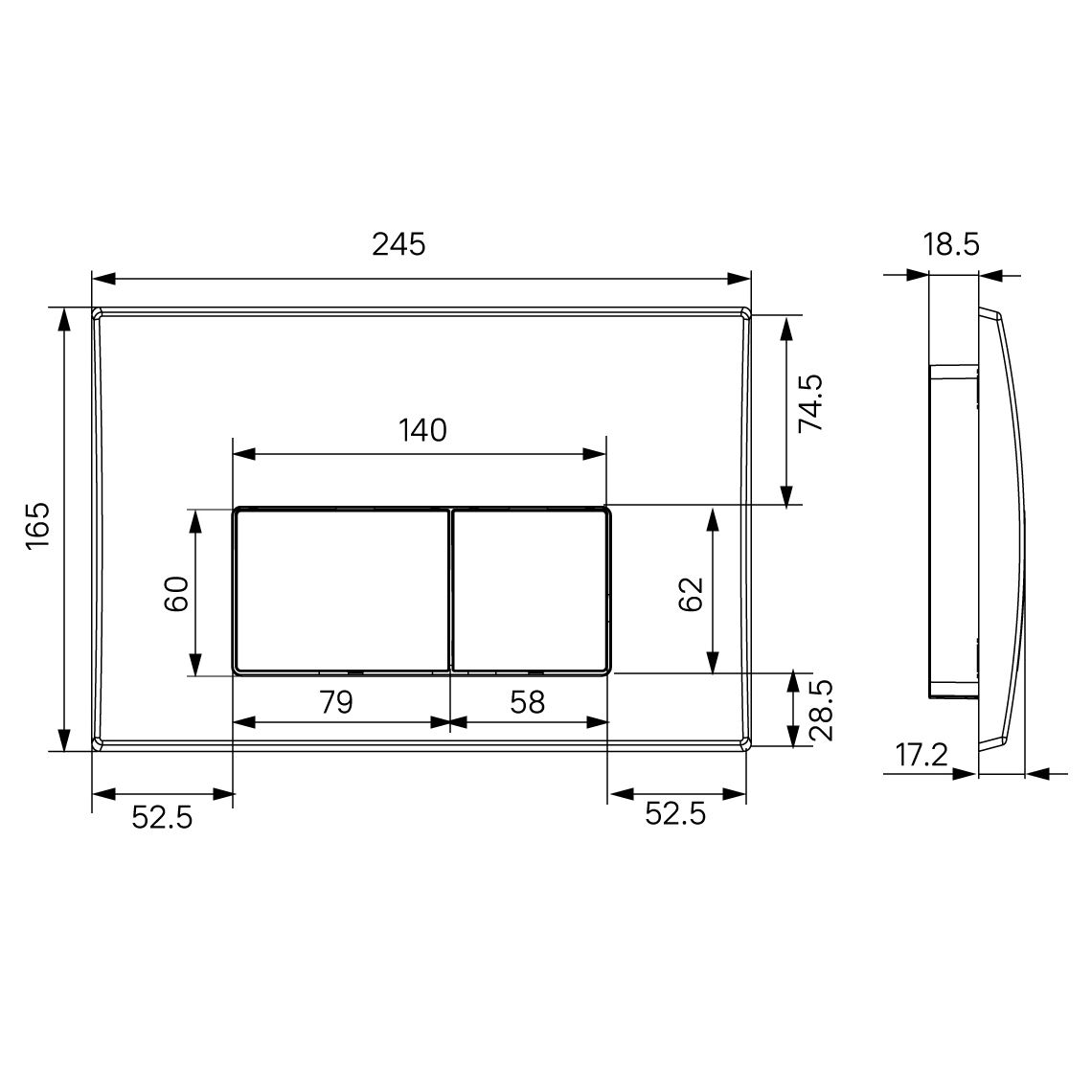 Комплект 2 в 1: инсталляция и клавиша смыва, Iddis Optima Home, OPH0000i32K
