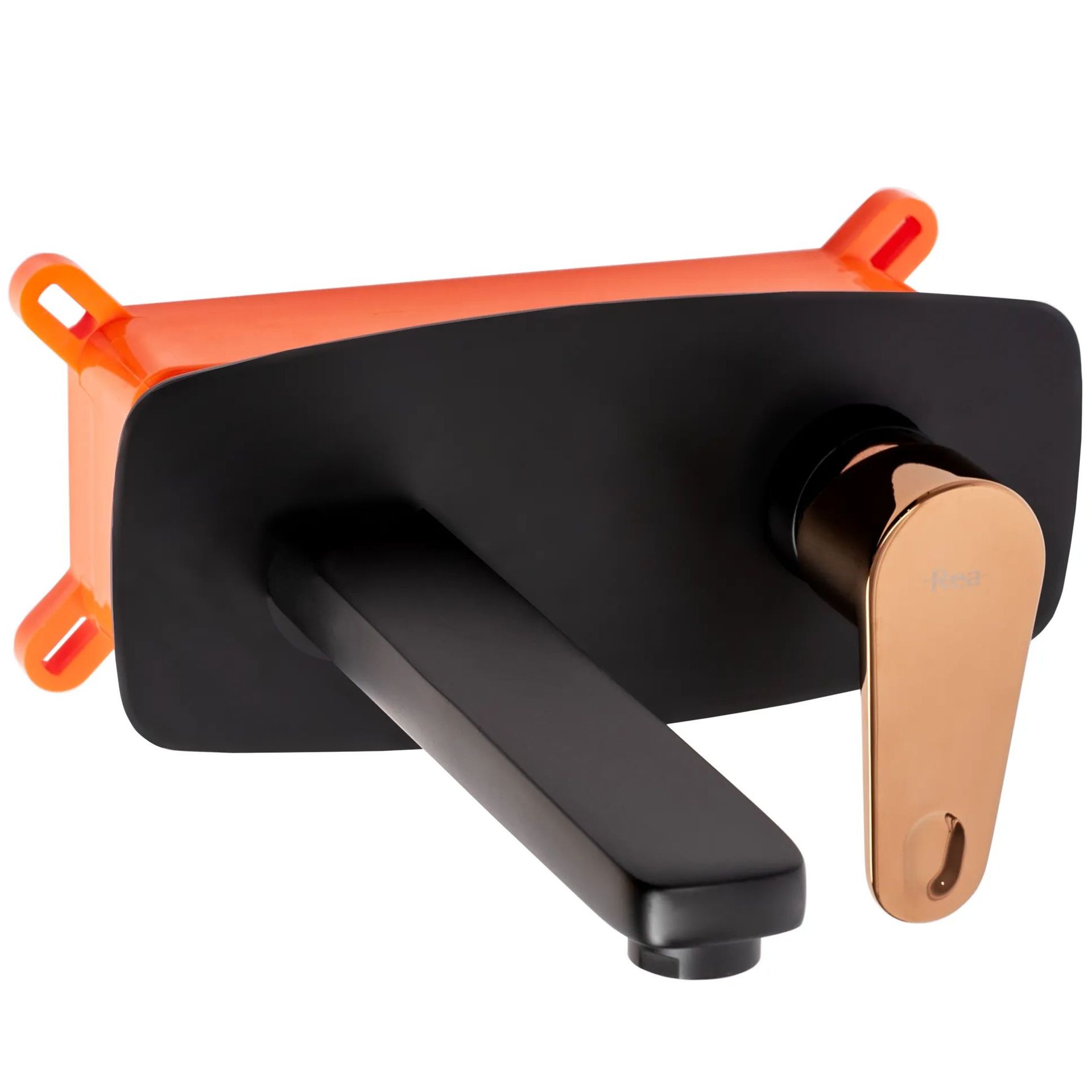 Смеситель для умывальника Rea Mild Black/Rose Gold, REA-B9142