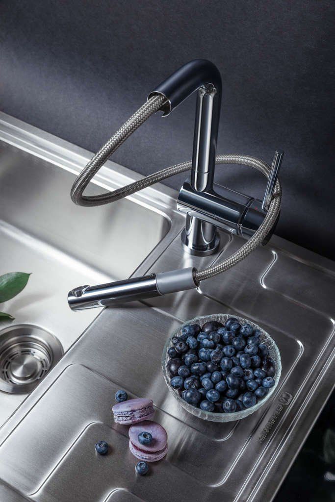 Кухонный смеситель Omoikiri Akashi-S, OAK-CR-35-S