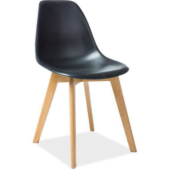 Стул кухонный Signal Moris черный/бук, MORISBUC