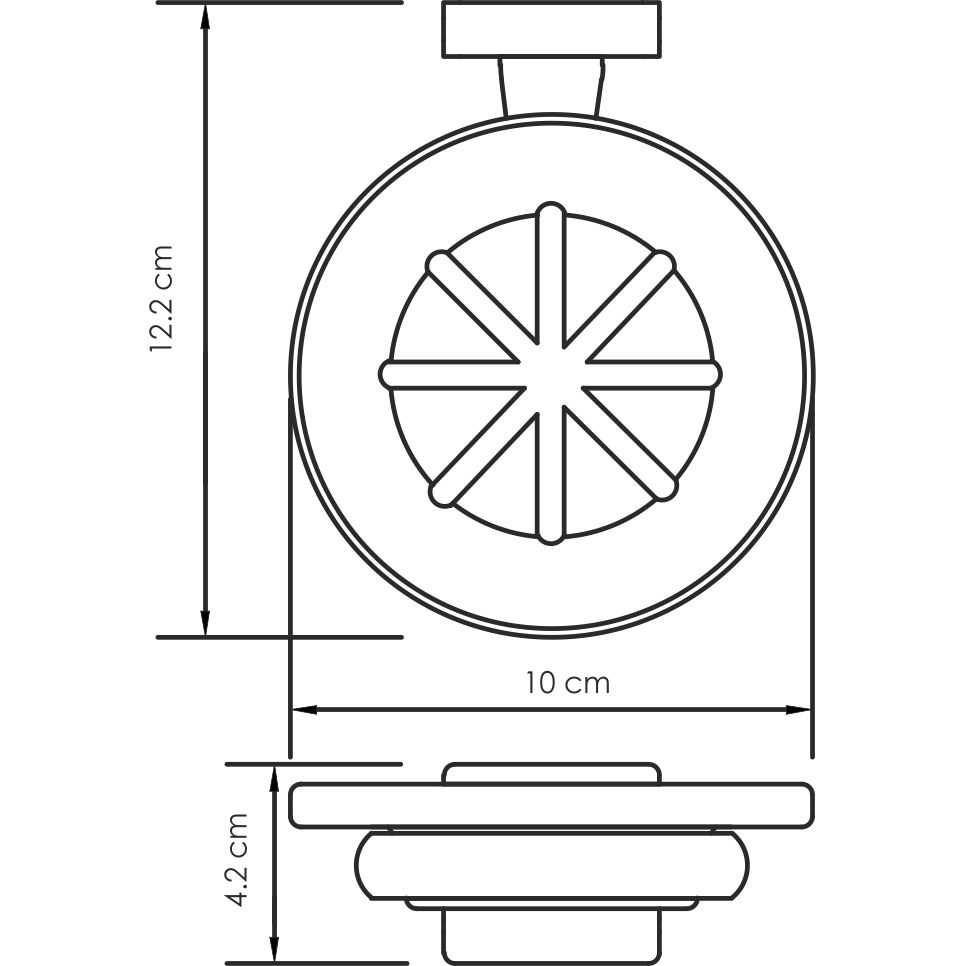 Мыльница стеклянная WasserKRAFT Lippe, K-6529