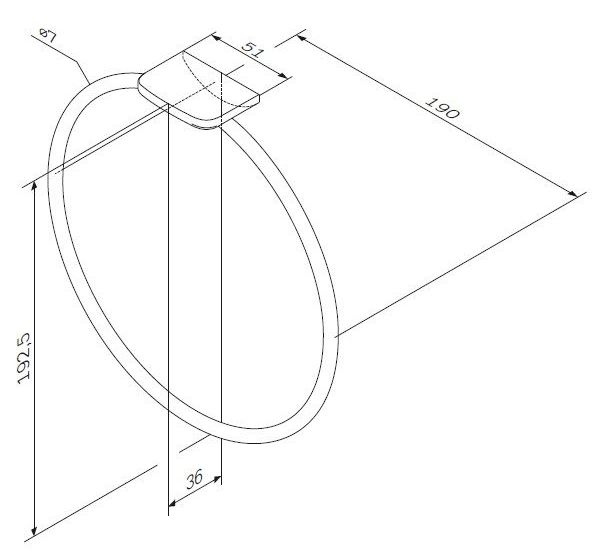 Кольцо для полотенец AM.PM Inspire 2.0, A50A34400