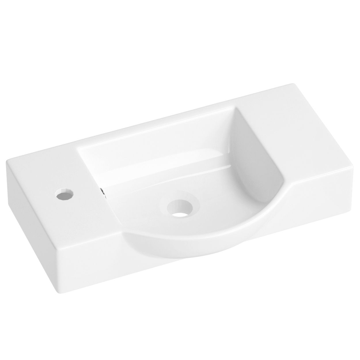 Настенная или накладная раковина Wellsee WC Area 55x32, 151809000