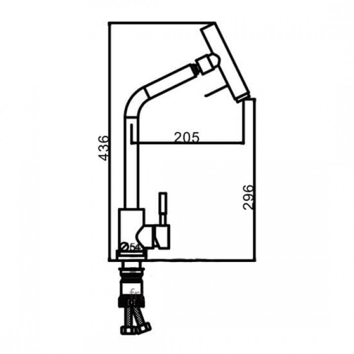 Смеситель для кухни с поворотным аэратором Frap F44899