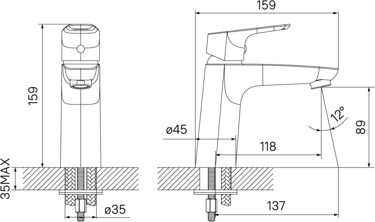 Смеситель для умывальника, Iddis Zodiac, ZODSB00i01