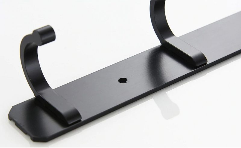 Планка с 5 неподвижными крючками (черный) Ledeme L5516-5