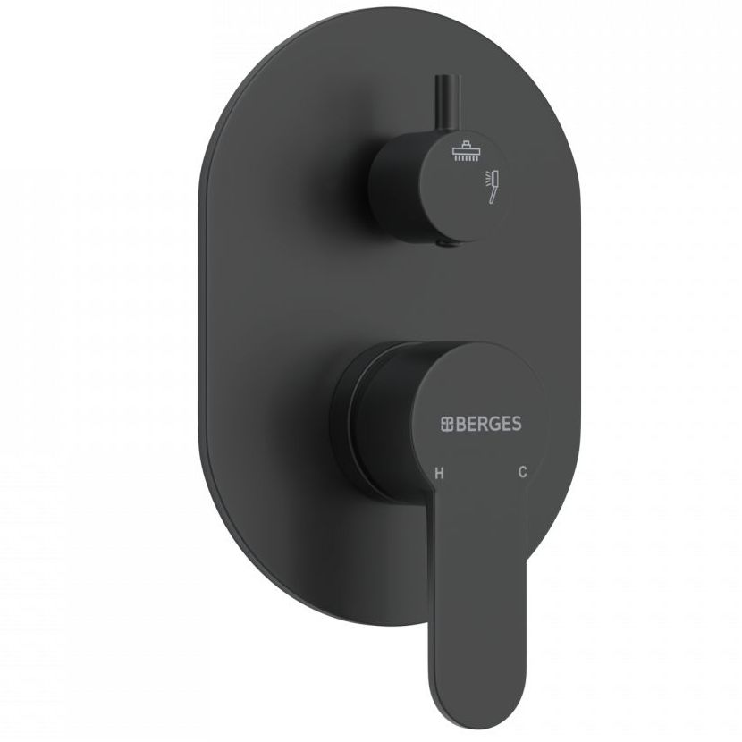 Душевой комплект Berges Ventas 3R Black, 073008