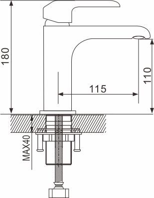 Смеситель для раковины Rose, R2101F