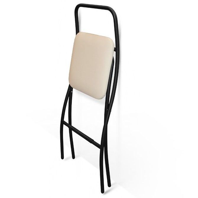 Стул полубарный Sheffilton SHT-S46 бежевый/черный муар, 881416