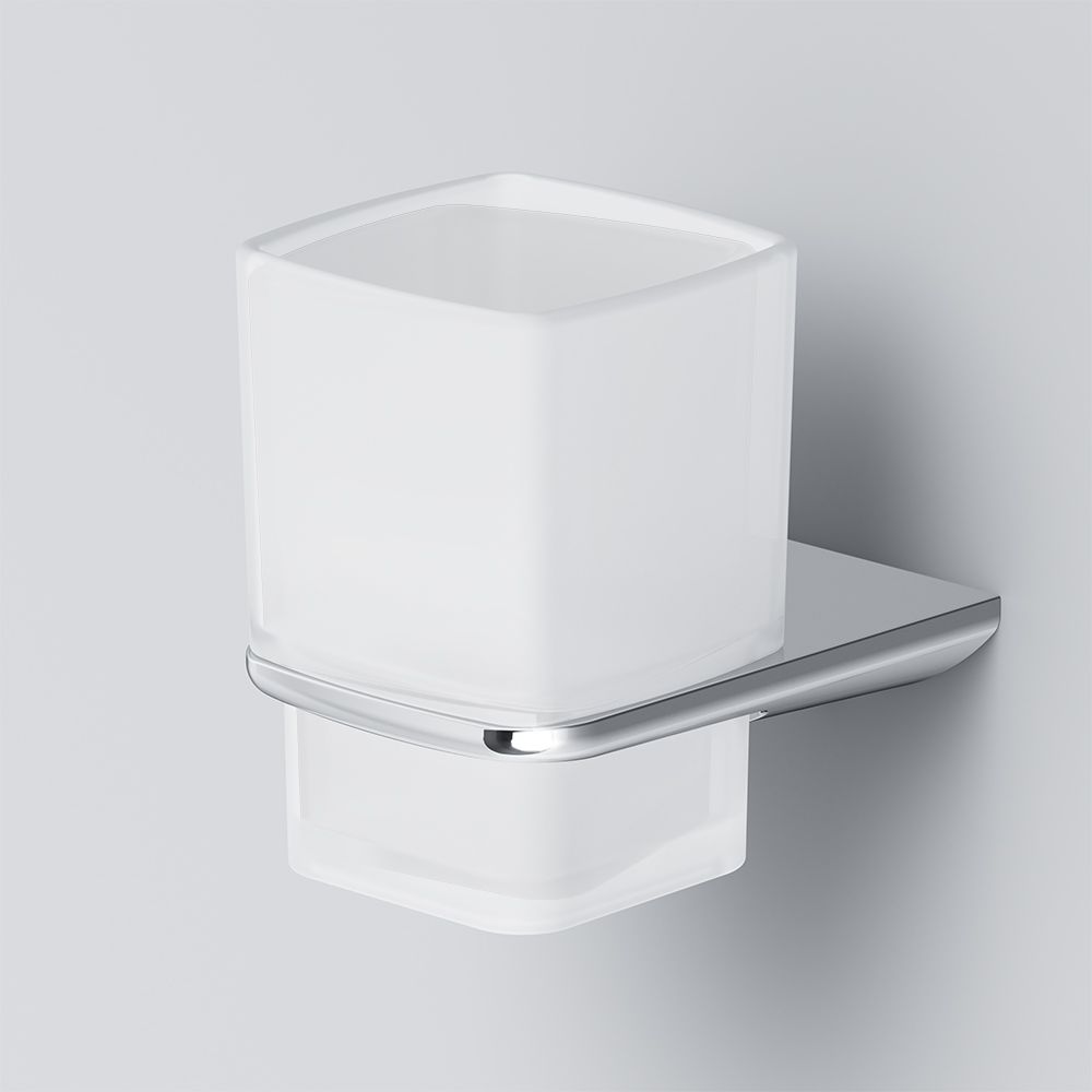 Стеклянный стакан с настенным держателем AM.PM Inspire 2.0, A50A34300