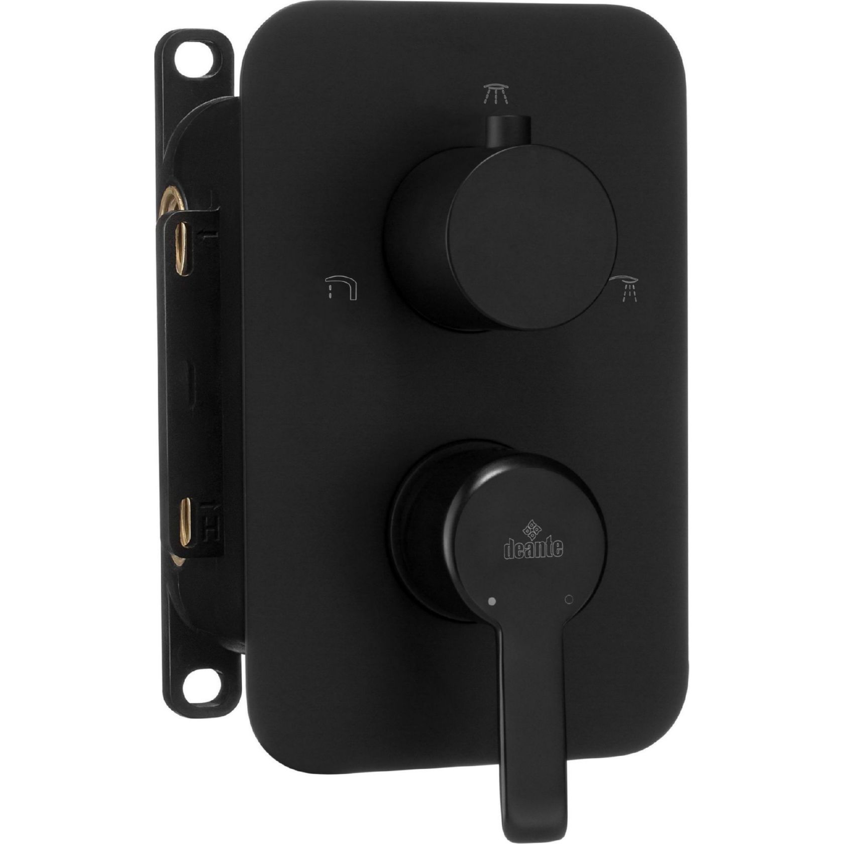 Накладка к боксу 3 функции Deante Arnika Nero Box, BXY_NQAM