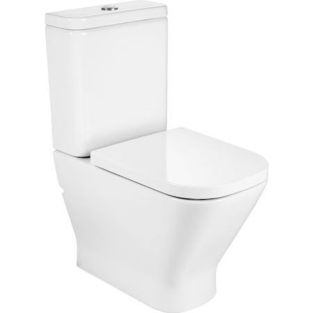 Унитаз напольный Roca The Gap Clean Rim с пневмокрышкой, 34273700H + 341730000 + 801732004