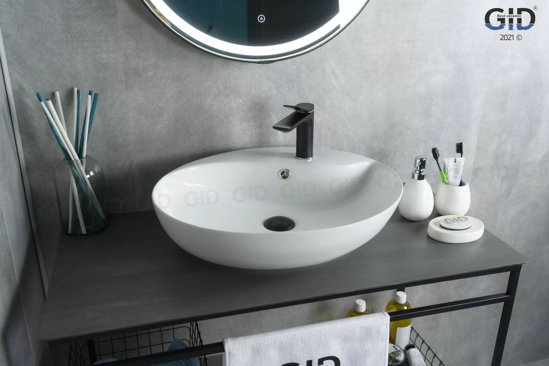 Умывальник Gid N9088 55x45, 51169