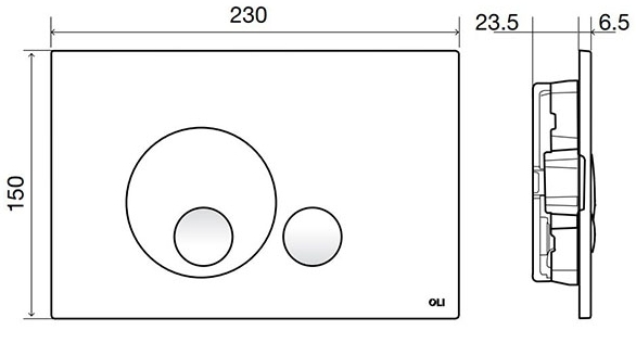 Панель OLI Globe хром матовый, 152951