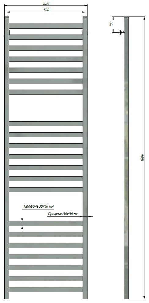 Полотенцесушитель Stinox Prestige Luxe 50x180