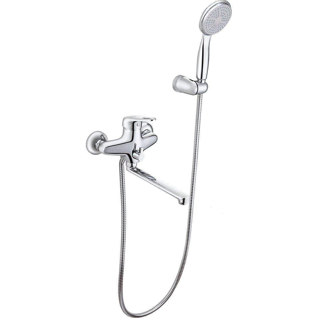 Смеситель универсальный с плоским поворотным изливом 200 мм Lemark Luna, LM4113C