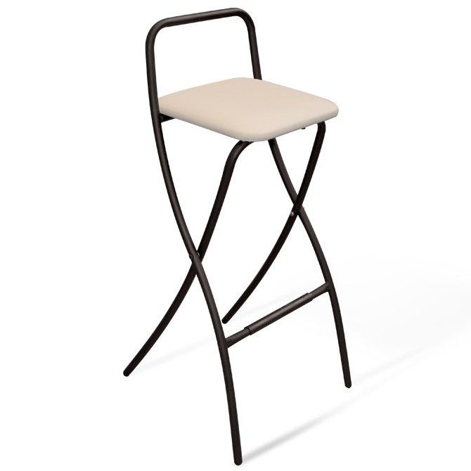 Стул полубарный Sheffilton SHT-S46 бежевый/черный муар, 881416