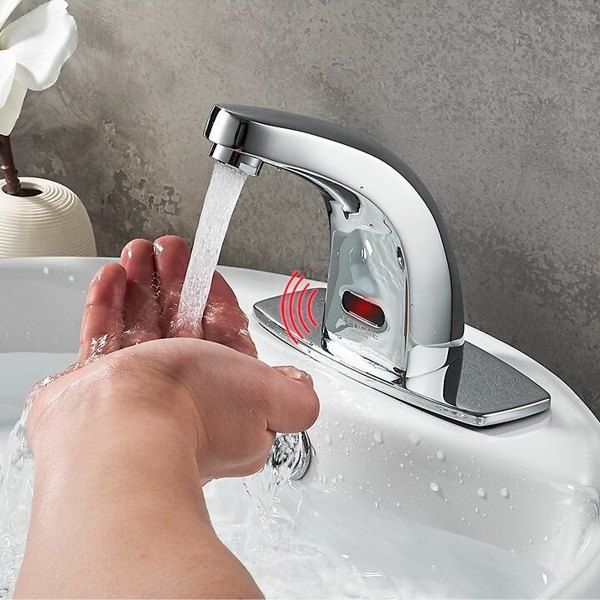 Смеситель для умывальника сенсорный Ledeme L1055-13