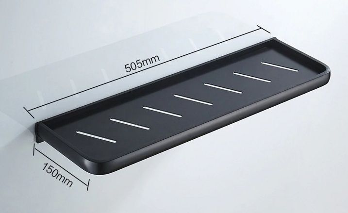 Полка для душевых принадлежностей (черный) Ledeme L5507