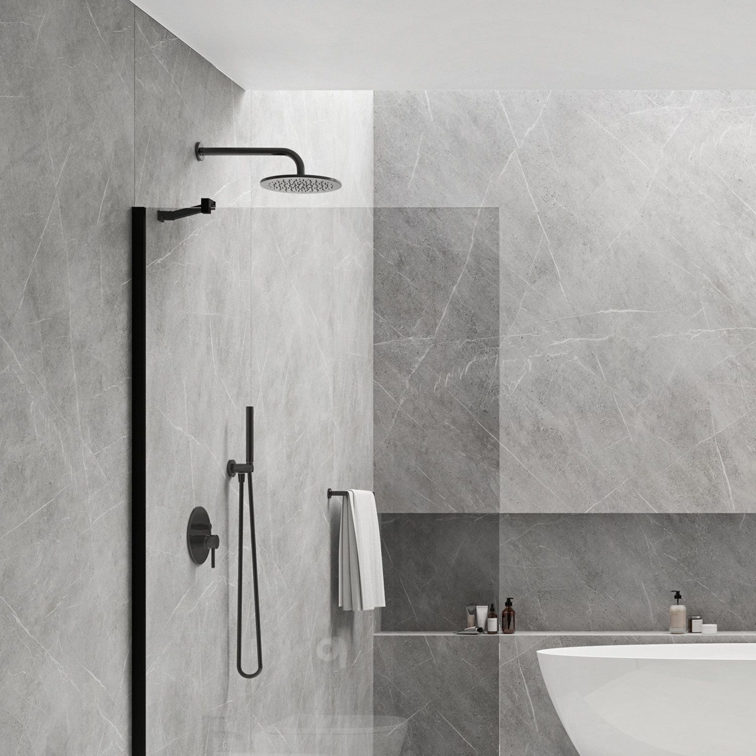 Душевая система скрытого монтажа Omnires Y, SYSY18BL