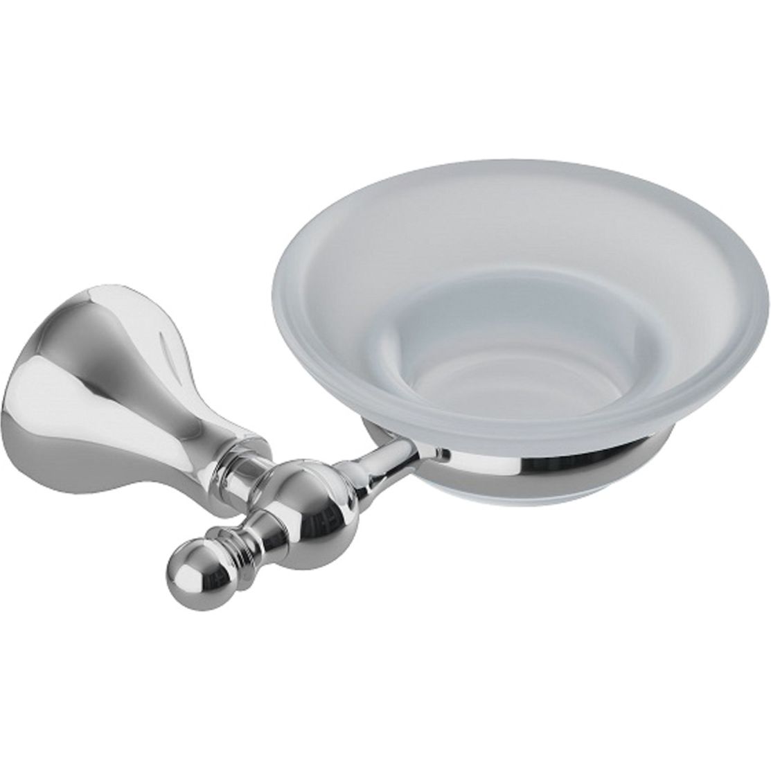 Мыльница, матовое стекло, сплав металлов, Iddis Retro, RETSSG0i42