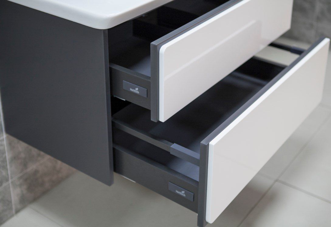 Модуль для раковины Roca Ronda 60/70/80 белый глянец/антрацит