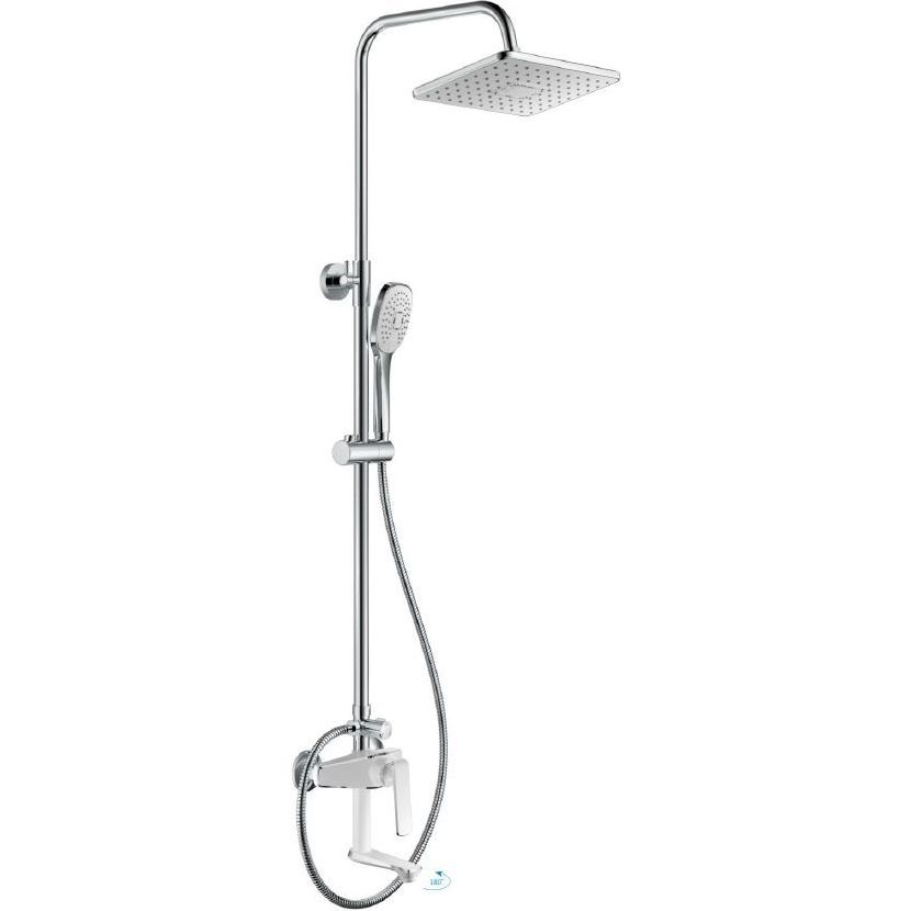 Душевая система с верхним душем, смесителем и ручной лейкой Haiba HB24548-8
