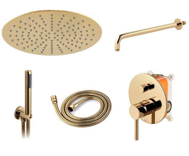 Душевая система Rea Lungo L.Gold, REA-P4110