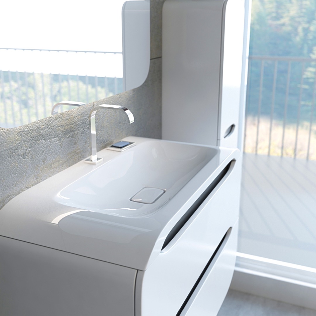 Раковина Andrea Neon 800, 80x40