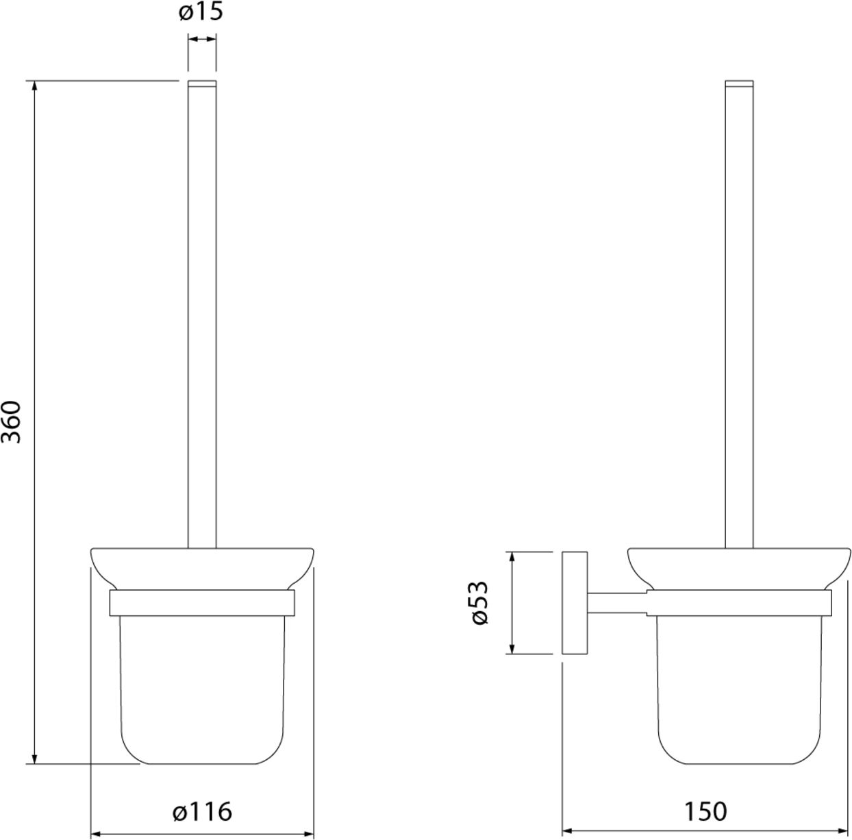 Ерш, матовое стекло, сплав металлов, Iddis Sena, SENSSG0i47