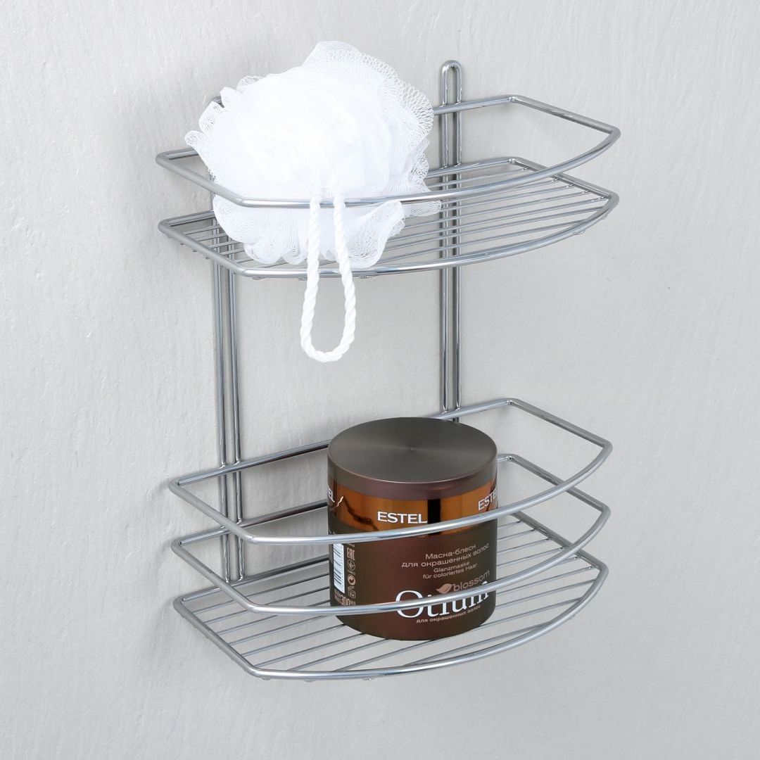 Полка овальная двухэтажная Fixsen, FX-720-2