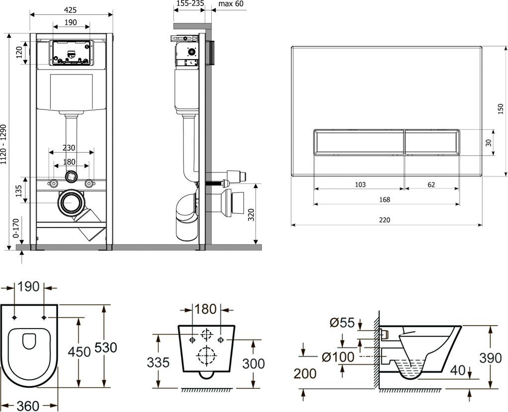 Комплект 6 в 1 Lavinia Boho Relfix Biore Rimless, 75110177