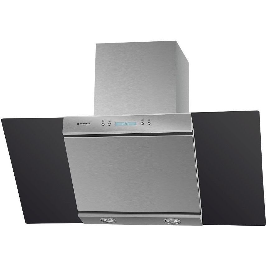 Кухонная вытяжка Maunfeld Gloria 90 нержавеющая сталь/черное стекло