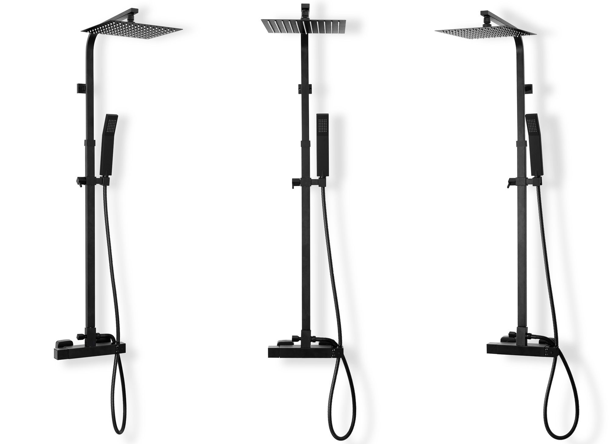 Душевая система Rea Milan Black, REA-P7000