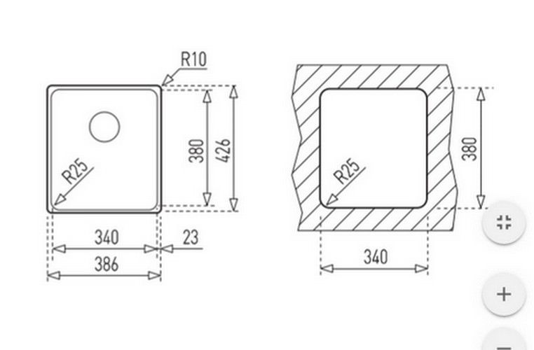Кухонная мойка Teka Bef 340/380 F, 40180110