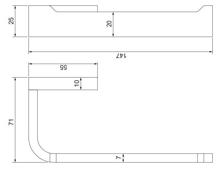 Держатель для туалетной бумаги Omnires Reno, RN42510CR